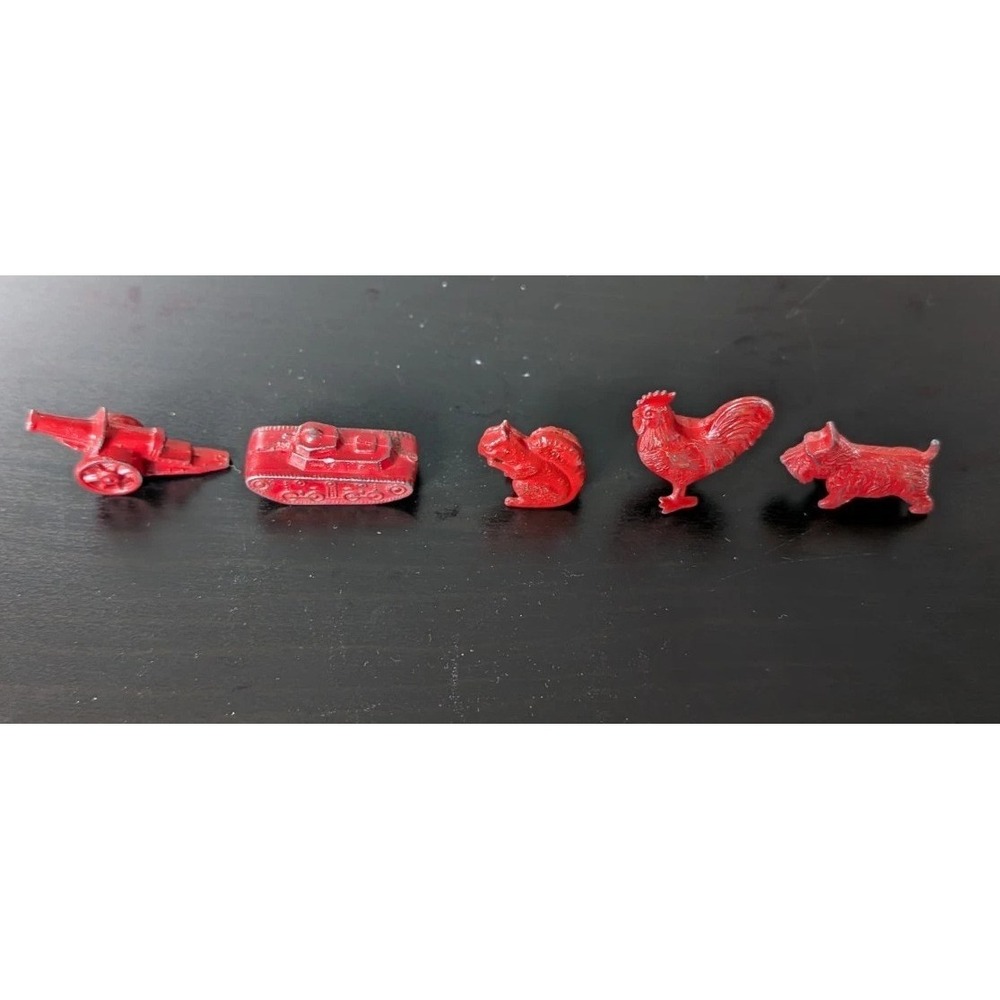 TootsieToy‎ Manoil Red Die Cast (Lot Of 5)